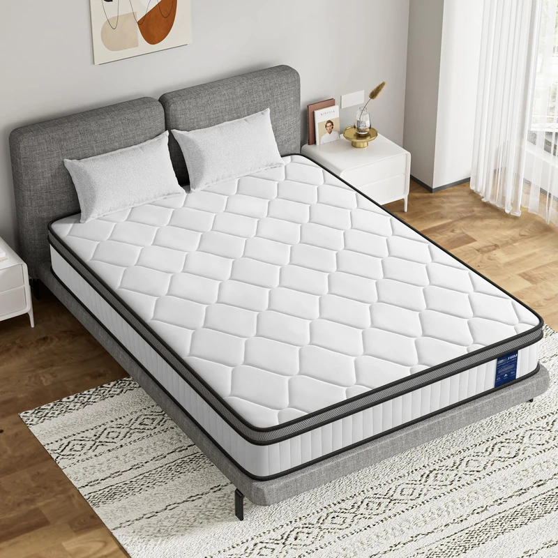 BedStory 3FT Single Mattress 20cm, Medium Firm Hybrid Pocket Sprung Mattress with Breathable Foam, Motion Isolation & Pressure Relief, Mattress in a Box, 90×190×20cm