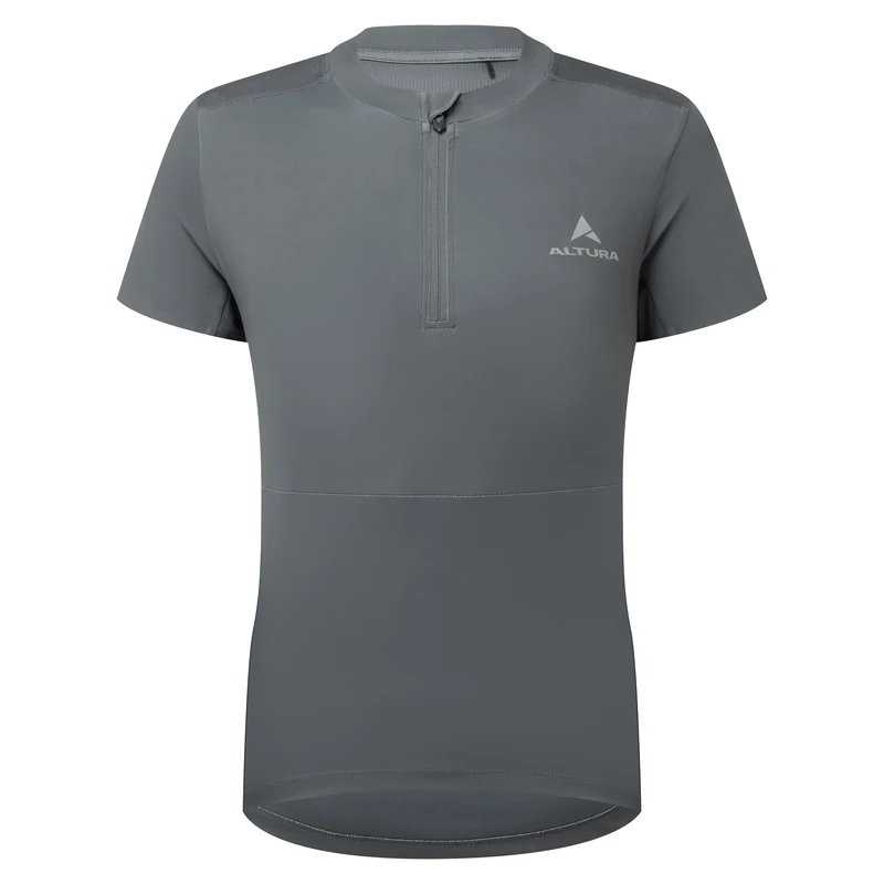 Altura Women’s Airstream Short Sleeve Cycling Jersey - Lightweight Breathable Road Bike Jersey with Moisture Wicking Fabric, 3 Rear Pockets, Full Zip - Women’s Summer Cycling Top Grey