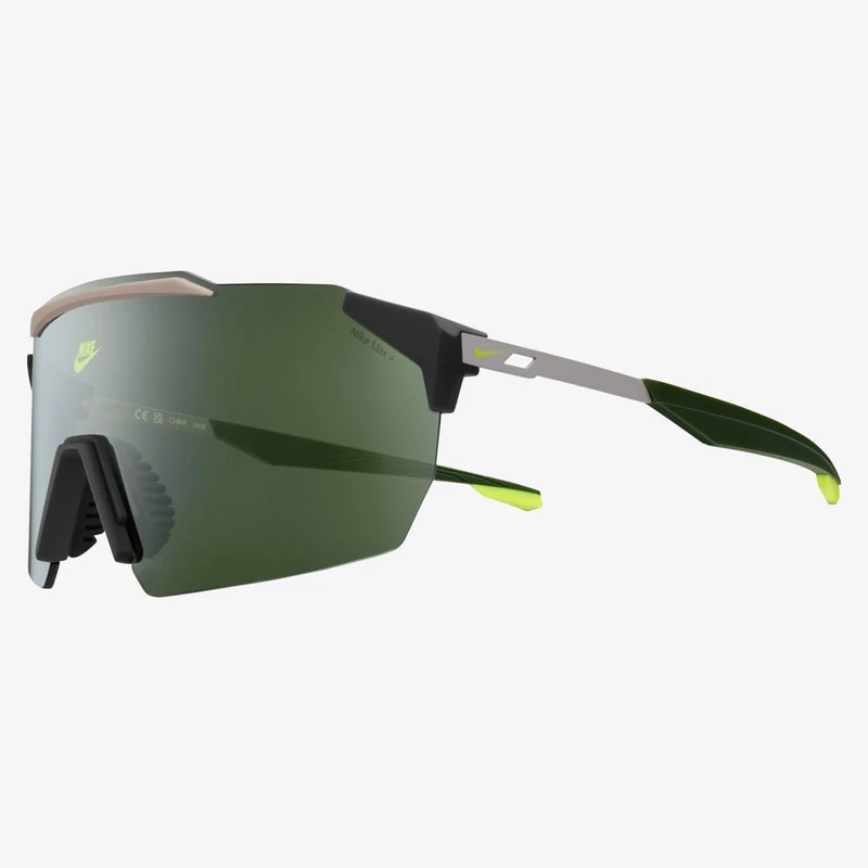 Nike Limitless Shield IB3521X Sport Sunglasses Running Cycling Outdoor Performance Sunglasses, Sequoia/Green, One Size
