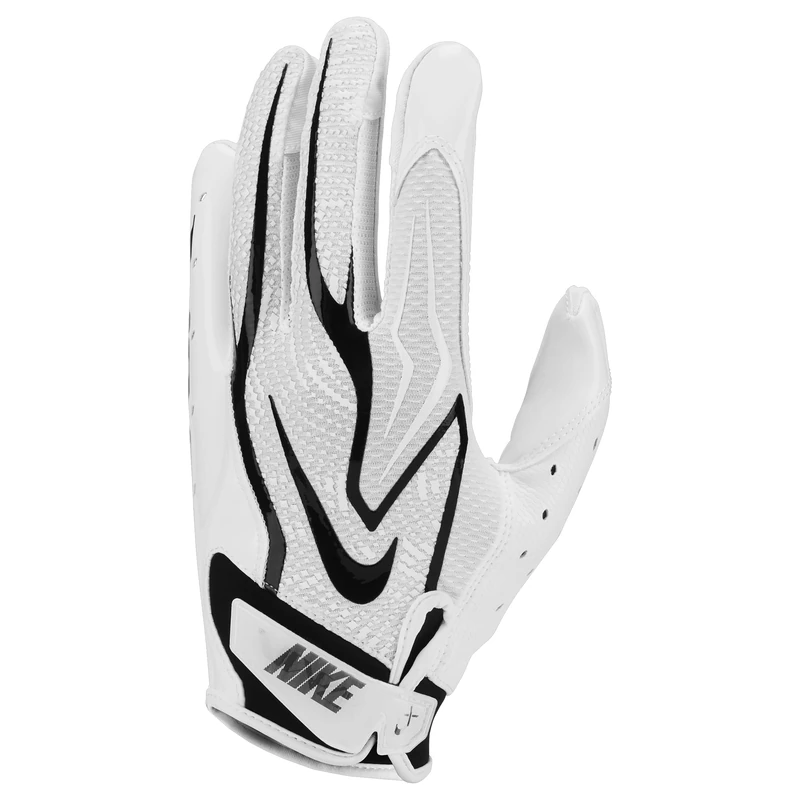 Nike Vapor Jet 9.0 Football Gloves – Premium American Football Receiver Gloves – Lightweight Grip & Performance Fit, White/White/Black, XXL