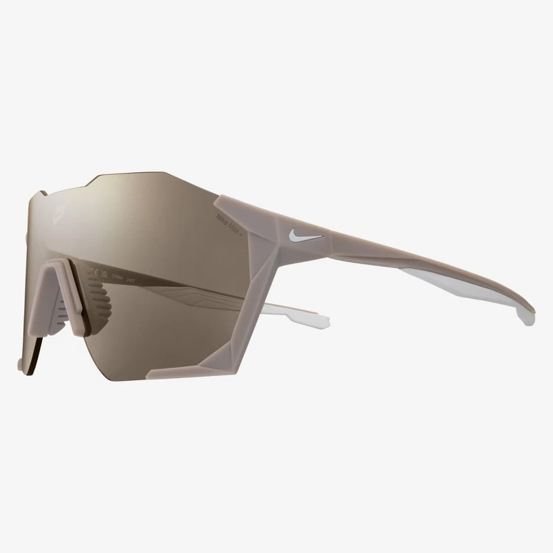 Nike Charged Shield IB3518X Sport Sunglasses Running Cycling Outdoor Performance Sunglasses, Matte College Grey/Gold Mir, One Size - Image 1