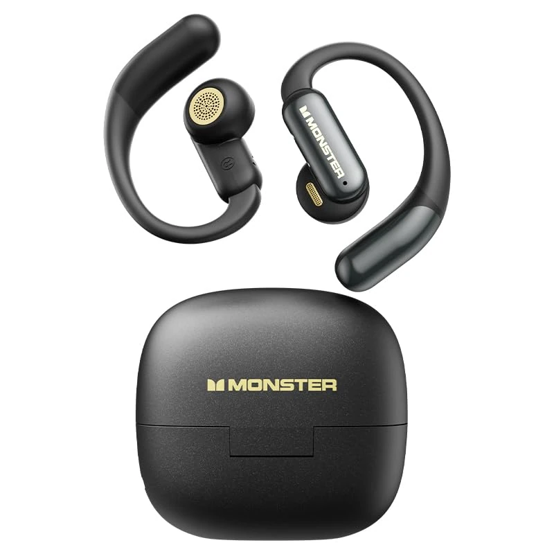 MONSTER MS-AC550 Open-Ear Earphones with Bluetooth 6.0, Open Ear Design, IPX4, 13mm, 6 Hours Playback, USB-C Charging Case, Total 30 Hours - Image 1