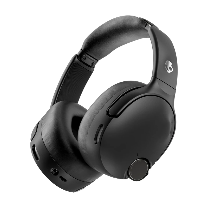 Skullcandy Crusher 1080 ANC Wireless Over-Ear Bluetooth Headphones with Sound by Bose, Multi-Sensory Bass, Active Noise Cancelling, Up to 60 Hours Battery, Microphone for iPhone Android - True Black