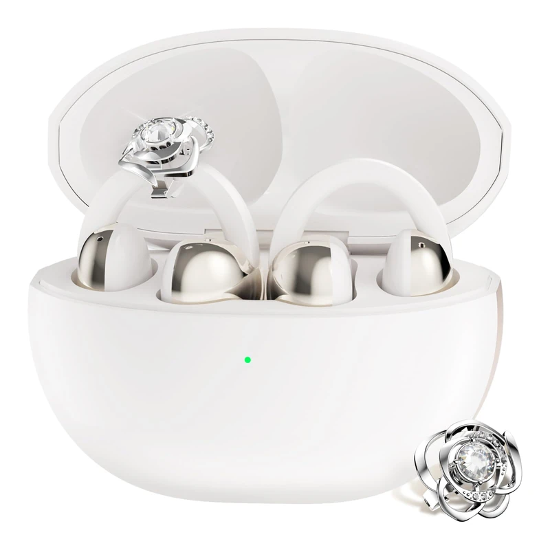 TCL CrystalClip Swarovski Clip-on design,Bass Enhancement,3D Spatial Sound,Up to 36 hours of playback