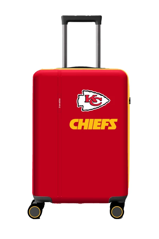 Travelite NFL NFL Hard Shell Trolley Set, NFL Suitcase Set L/M/S, Kansas City Chiefs, NFL Kofferset L/M/S, NFL Hard Shell Trolley Set