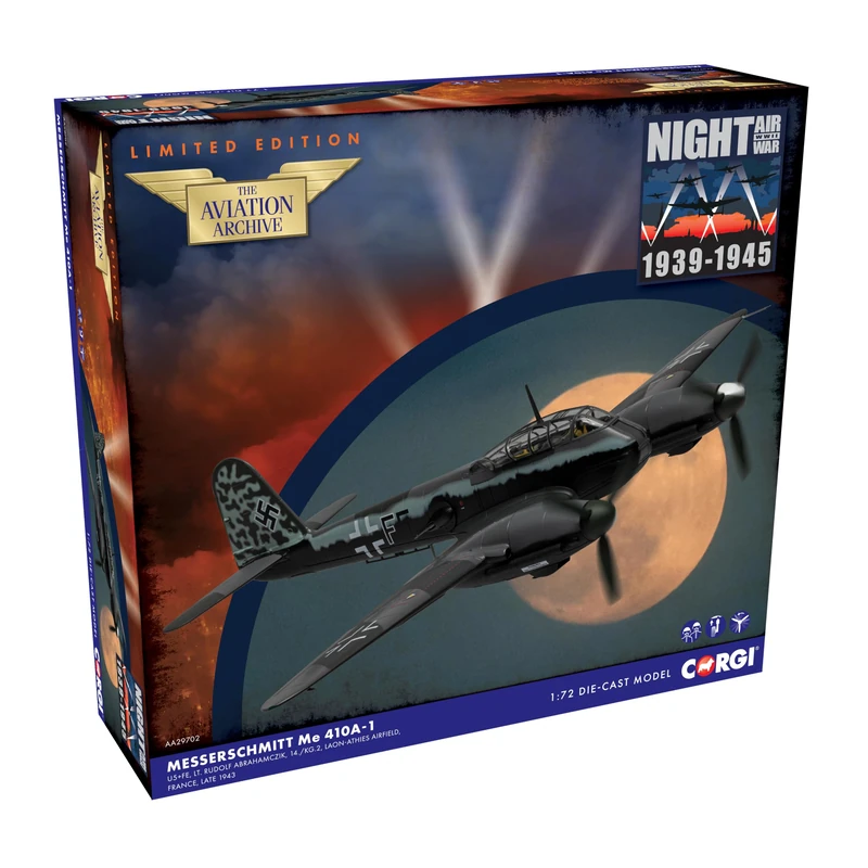 Corgi AA29702 Messerschmitt Me 410A-1 Black F, 14./KG2, Late 1943 Aviation