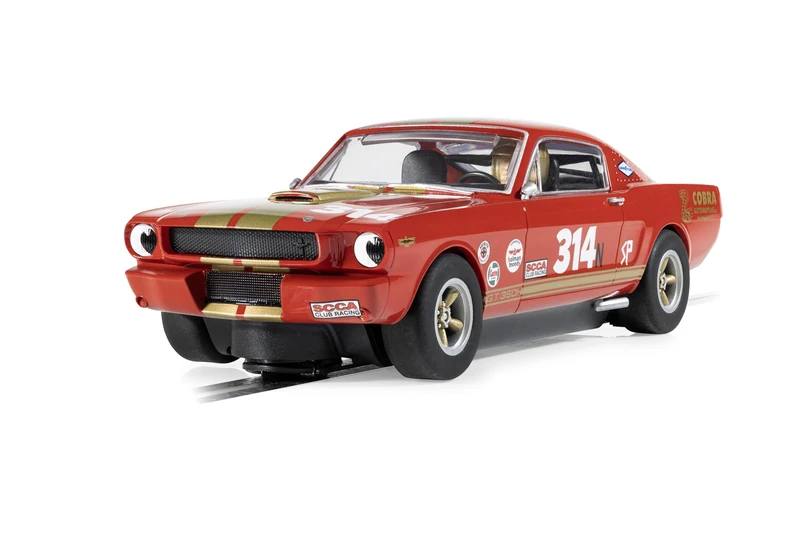 Scalextric C4658 Shelby GT350H - Red and Gold Slot Cars racing circuit