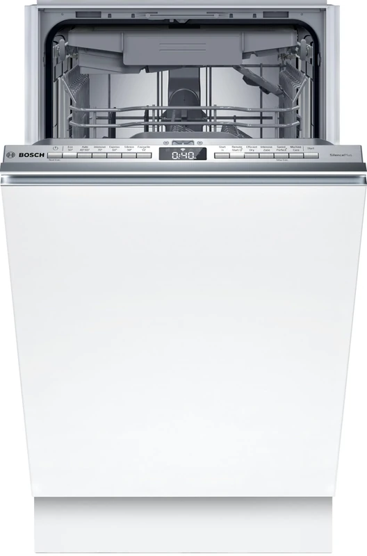 Bosch Series 4 SPV4EMX17G Intergrated Slimline Dishwashers- Silver Control Panil- B Rated