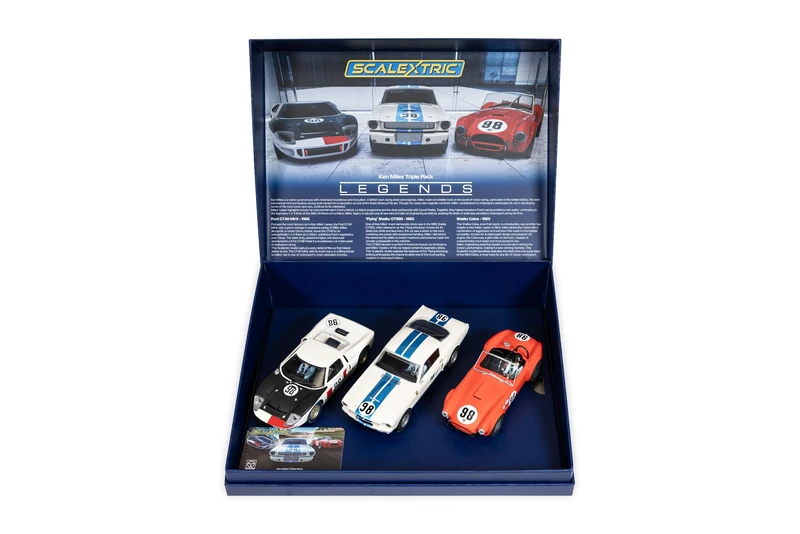 Scalextric C4619A Ken Miles Triple Pack Slot Cars racing circuit