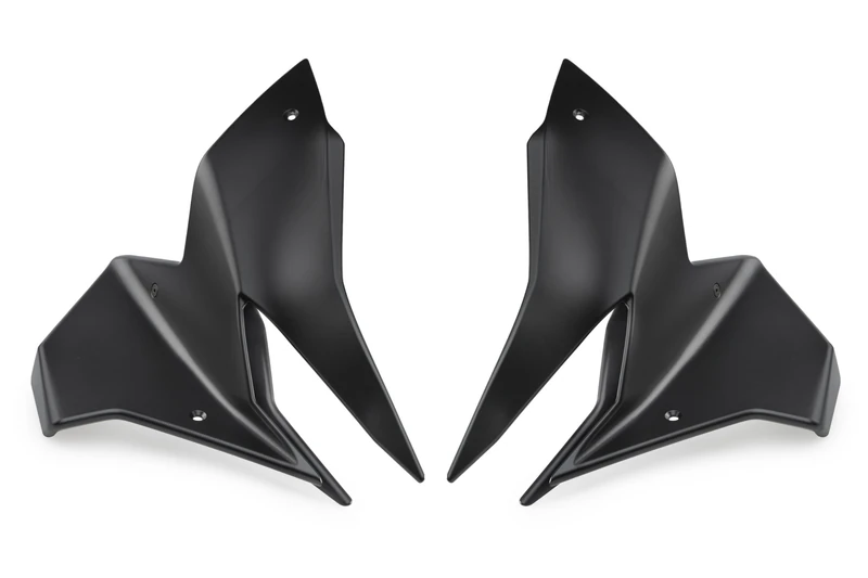 Puig 22310J Front Winglets Naked aerodynamic design, Matte Black