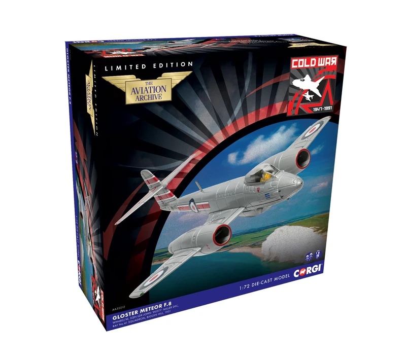 Corgi AA35012 Gloster Meteor F.Mk.8, WH480 'M', RAF Biggin Hill, 1953 Aviation