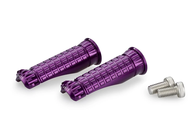 Puig 9192L Footpegs CNC machined aluminium, Purple