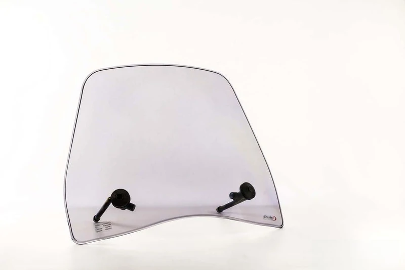 Puig 8103W Trafic low aerodynamic 3 mm polycarbonate windscreen for scooter with urban design and anti-vibration wind protection, Clear