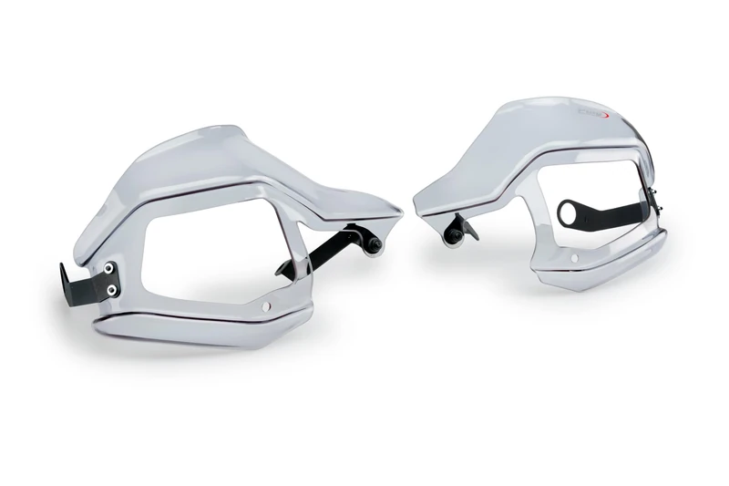 Puig 8948W Handguard Extension durable ABS construction, Transparent - Image 1