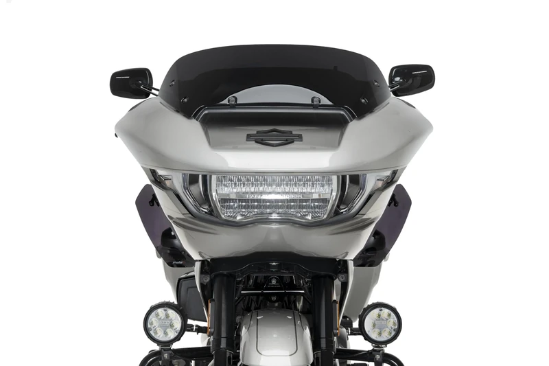 Puig 22671F Lower Deflectors improving comfort by redirecting airflow in the rider’s lower area, Dark Smoke