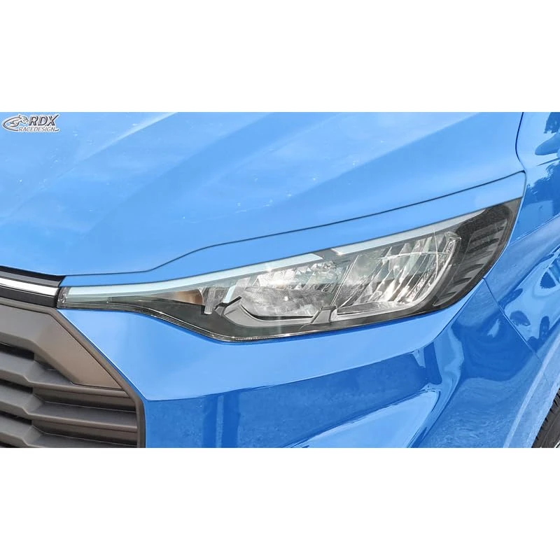 RDX Head light spoilers compatible with Ford Transit Custom & Tourneo Custom (V710) 2023- (with Halogen) (ABS)