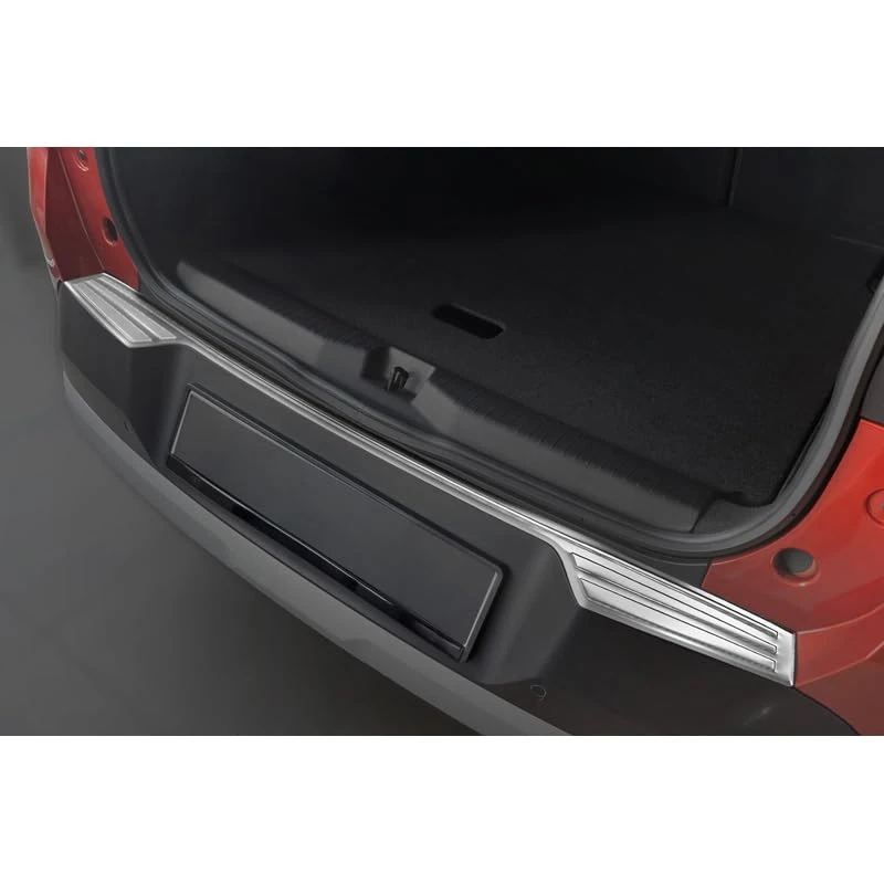 Avisa Stainless Steel Rear Bumper Protector compatible with Opel Frontera (EV) 2024- - Silver