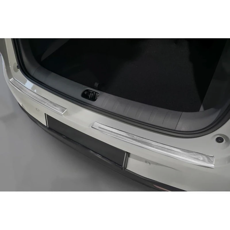 Avisa Stainless Steel Rear Bumper Protector compatible with Leapmotor B10 2025- - Silver - 2-pieces