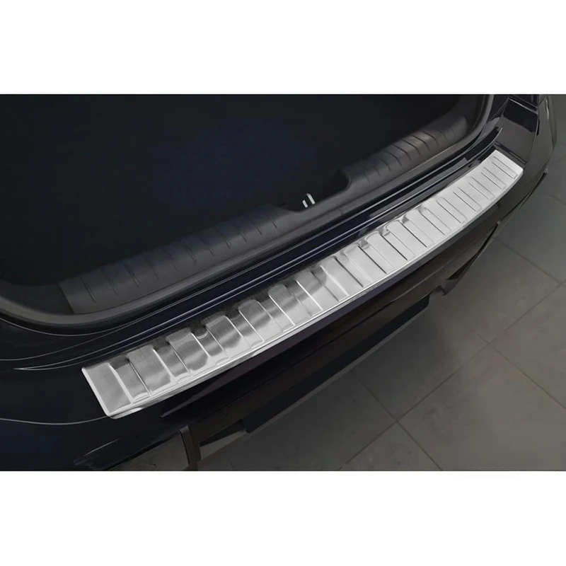 Avisa Stainless Steel Rear Bumper Protector compatible with Hyundai Ioniq 6 2022- - Silver