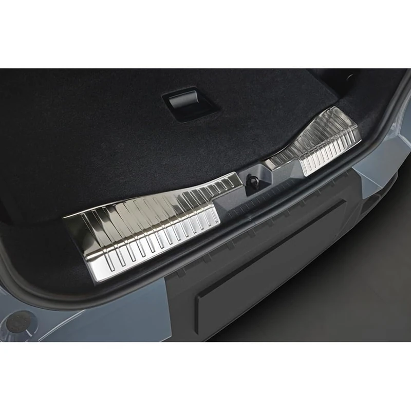 Avisa Stainless Steel Rear Bumper Protector compatible with Opel Grandland II 2024- - Silver - 2-pieces