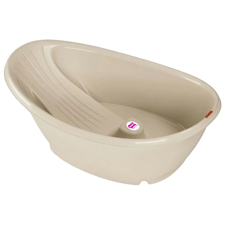 OKBABY Bella - Comfortable Baby Bath Tub for Babies 0-12 Months - Beige