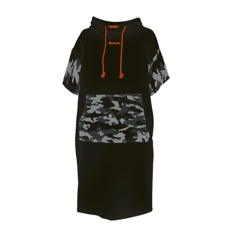 Herding Bench. Surf Poncho für Damen und Herren, Camouflage, S-M, 100% Baumwolle/Frottier, Badeponcho mit Kapuze, Bauchtasche und Logostickerei - Image 1