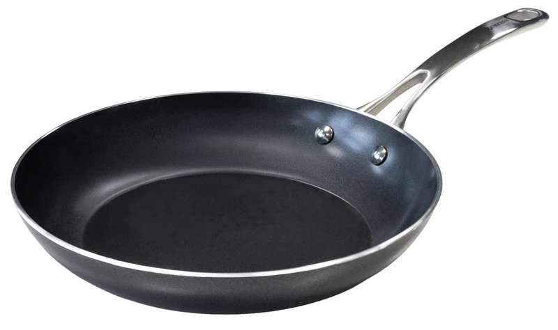 Kyocera CFP-L11 Ceramic Frying Pan with Ceramic Non-Stick Coating, 28 cm, PFAS/PTFE Free, Stainless Steel Handle, Suitable for All Hob Types