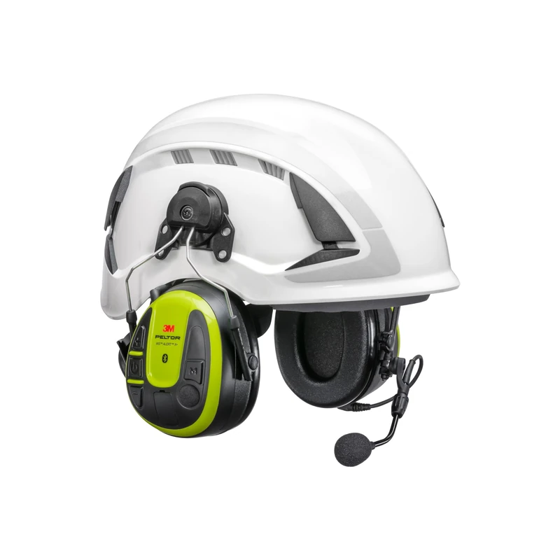 3M PELTOR WS ALERT X+, App, Bright Yellow, Headset, Helmet Attached, Bluetooth, MRX21P3E3WS7, USB-C,1 per Package