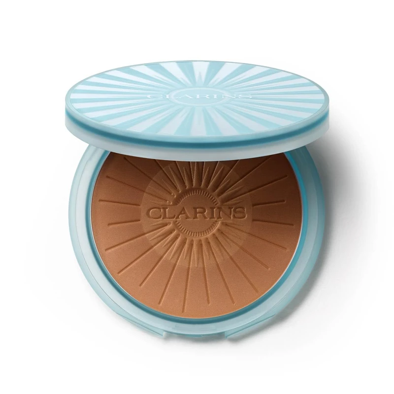 Clarins Sunkissed Healthy Glow Bronzing Powder 17g | Jumbo Bronzer | Limited Edition Cryo Collection | Smooth, Blur and Mattify for a Radiant Sun-Kissed Glow