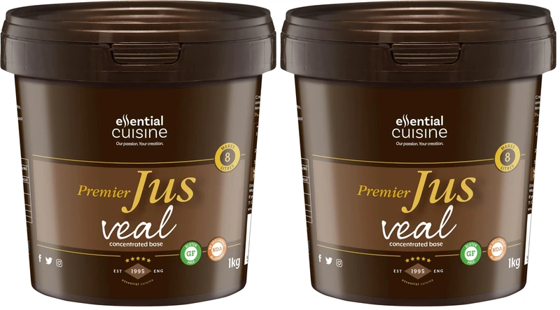 Essential Cuisine - Premier Jus - Veal Jus (Concentrated Base) 1kg (Pack of 2) - Image 1