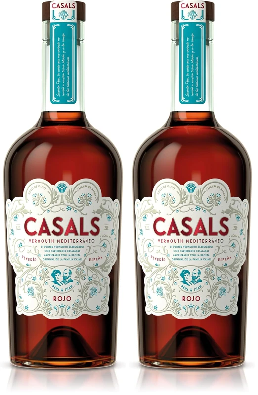 Casalas Vermouth | One-of-a-kind sweet rojo vermouth | Infused with over 20 botanicals | 70cl | 16% ABV (Pack of 2) - Image 1