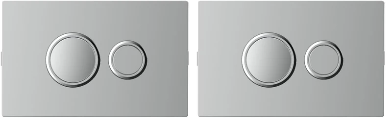 Fluidmaster Pneumatic Flush Plate – Polished Chrome (Pack of 2) - Image 1