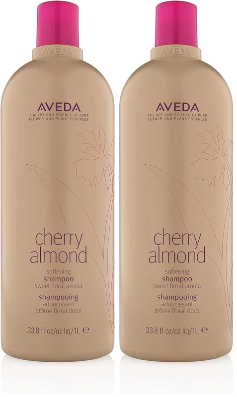Aveda Cherry Almond Softening Shampoo | Gentle Daily Hair Shampoo | for Normal to Dry Hair | 97% Naturally Derived* | Silicone Free | Iconic Cherry Almond Aroma of Tonka, Orange, Ylang Ylang, 1000ml