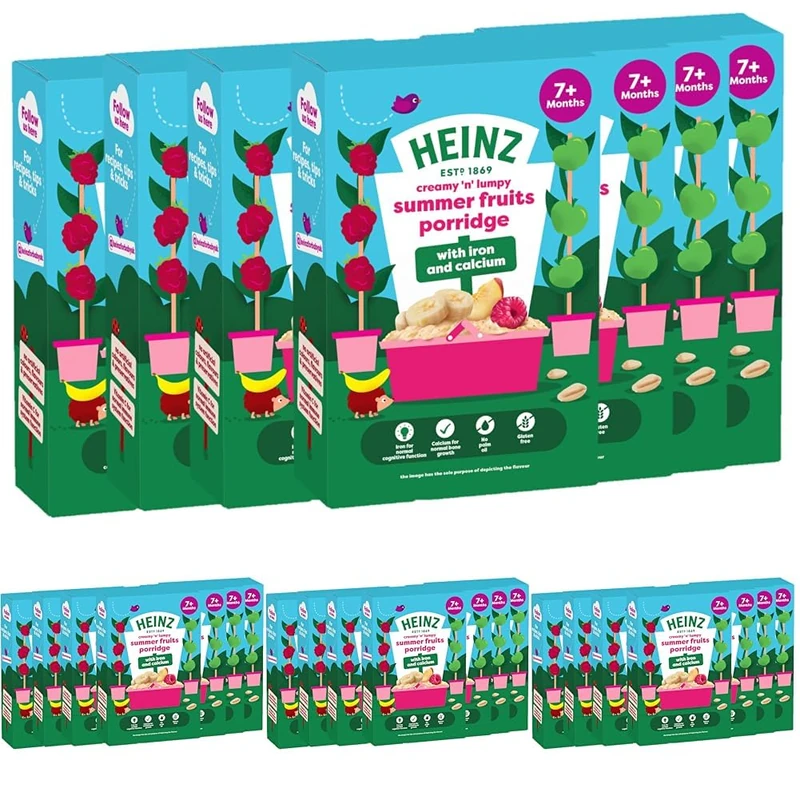 HEINZ Baby Food Summer Fruit Porridge 6x200g (Pack of 4)