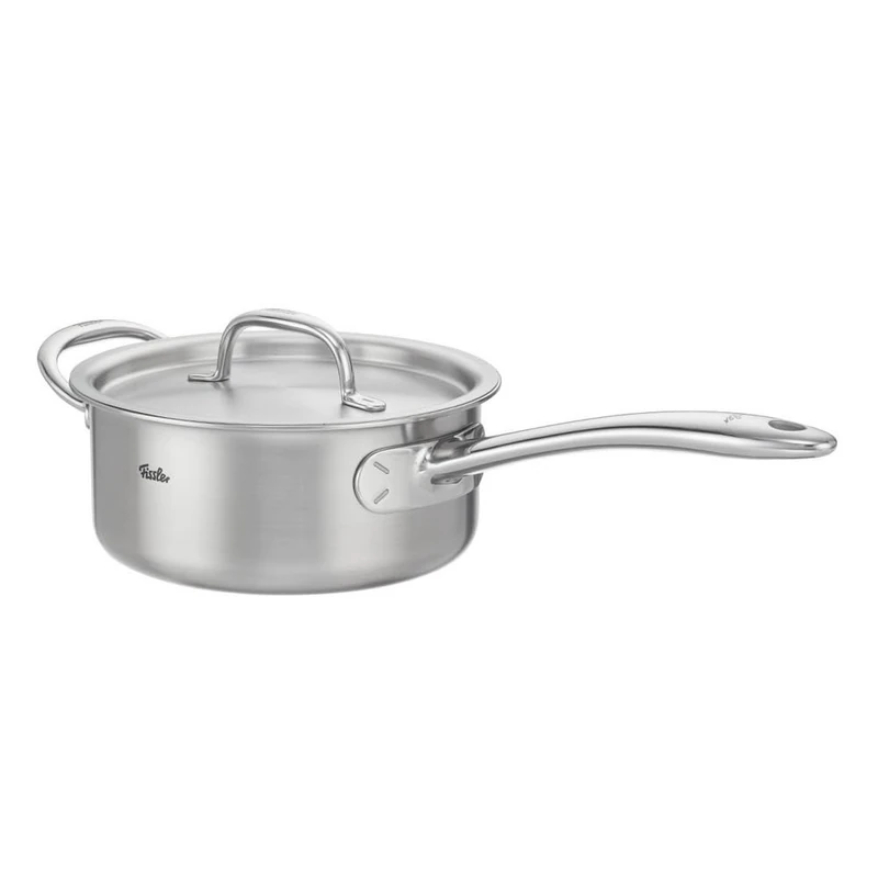 Fissler M5 Pro-Ply® 16 cm Saucepan with Metal Lid - Made in Germany, 5-Layer Pro-Ply™ Multilayer Material, Rivet-Free®, 18/10 Stainless Steel, Induction