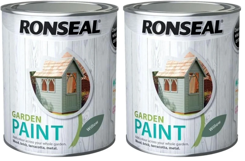 Ronseal RSLGPW25L GPW25L Garden Paint Willow2.5 Litre, Willow, 2.5 (Pack of 2)