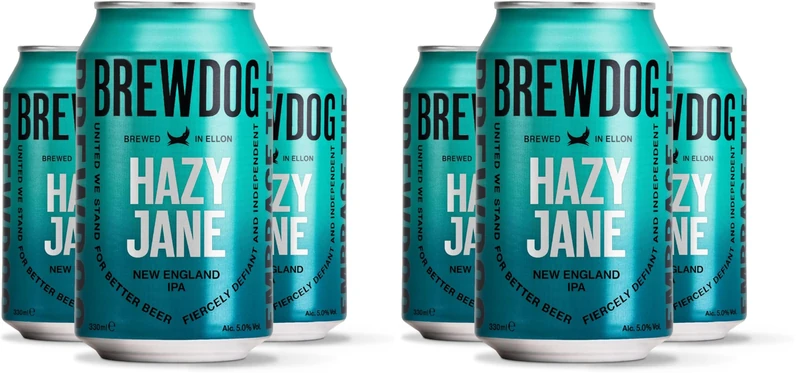 BrewDog Hazy Jane 24 x 330ml cans (Pack of 2) - Image 1
