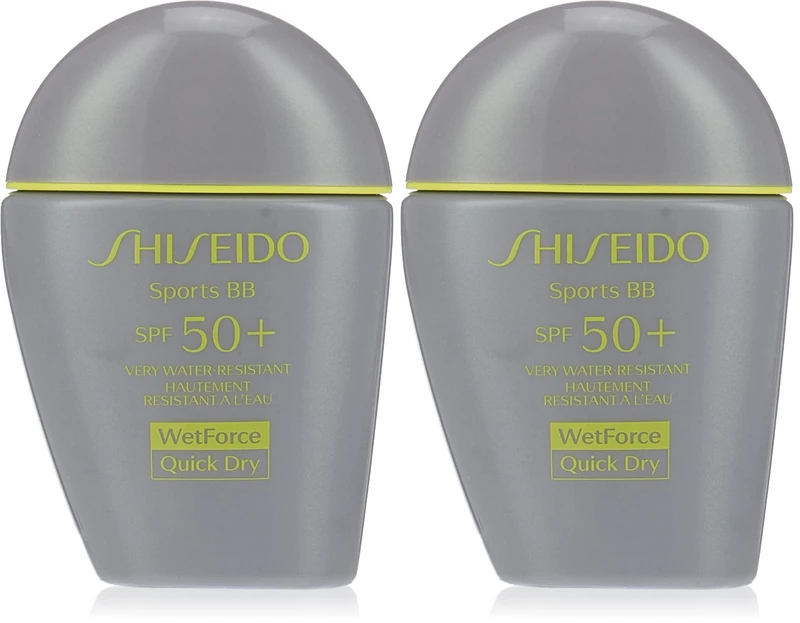 Shiseido Sports BB SPF 50+BB Cream, Medium, 0.1 kg (Pack of 2) - Image 1