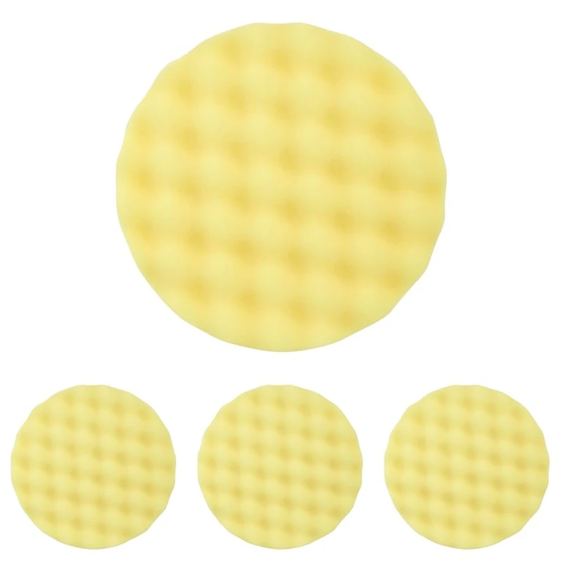 3M Perfect-It 50488 Polishing Pad for Extra Fine Compound, Yellow, Set of 2 (Pack of 4)
