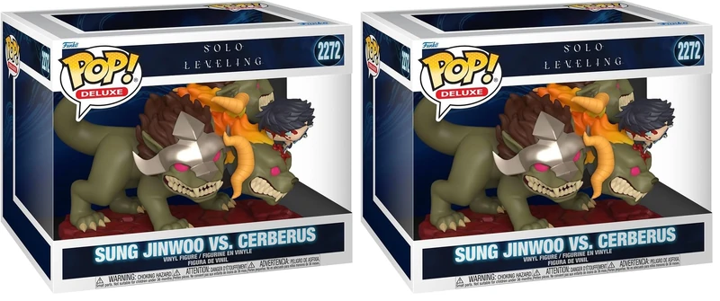 Funko POP! Deluxe: Solo Leveling Season 1 - Jinwoo Vs Cerberus - Collectable Vinyl Figure - Gift Idea - Official Merchandise - Toys For Kids & Adults - Model Figure for Collectors and Display
