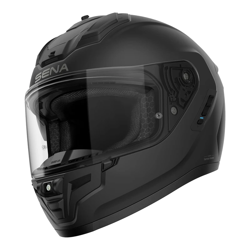 Sena Phantom ANC Full Face Smart Motorcycle Helmet with Integrated Communications Featuring Active Noise Control (Matte Black, XL)