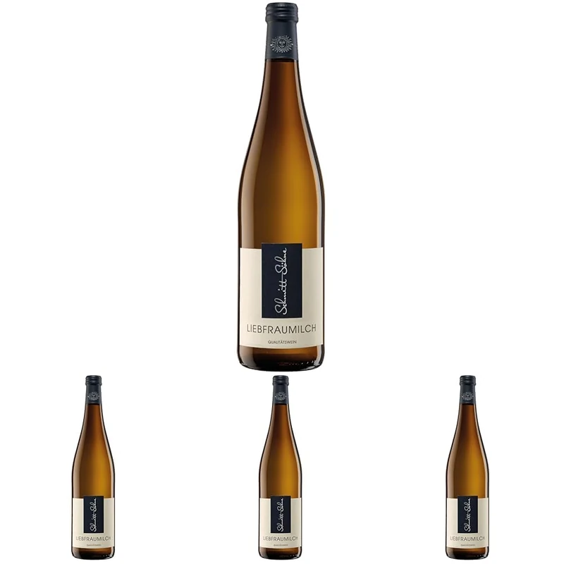 Schmitt Söhne Liebfraumilch 75cl, 9% ABV – Medium German White Wine from the Rhine Region – Serve Slightly Chilled, Fruit-Forward & Versatile for Easy Pairing (Pack of 4)