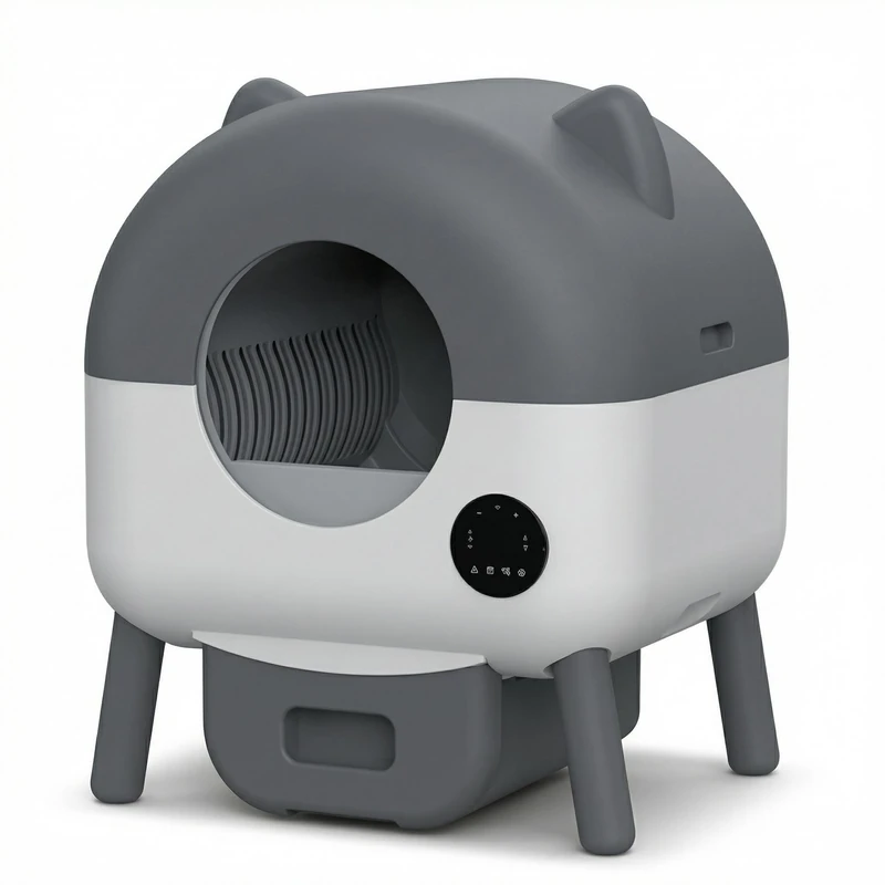 Garvee 76L Self Cleaning Cat Litter Tray XXL with Smart Safety Sensors, App Control, Anti-Odor, LED Night Lighting, Ideal for Multiple Cats