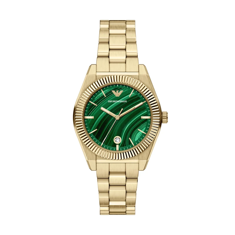 Emporio Armani Unisex 37MM Gold-Tone Stainless Steel Watch, AR11759