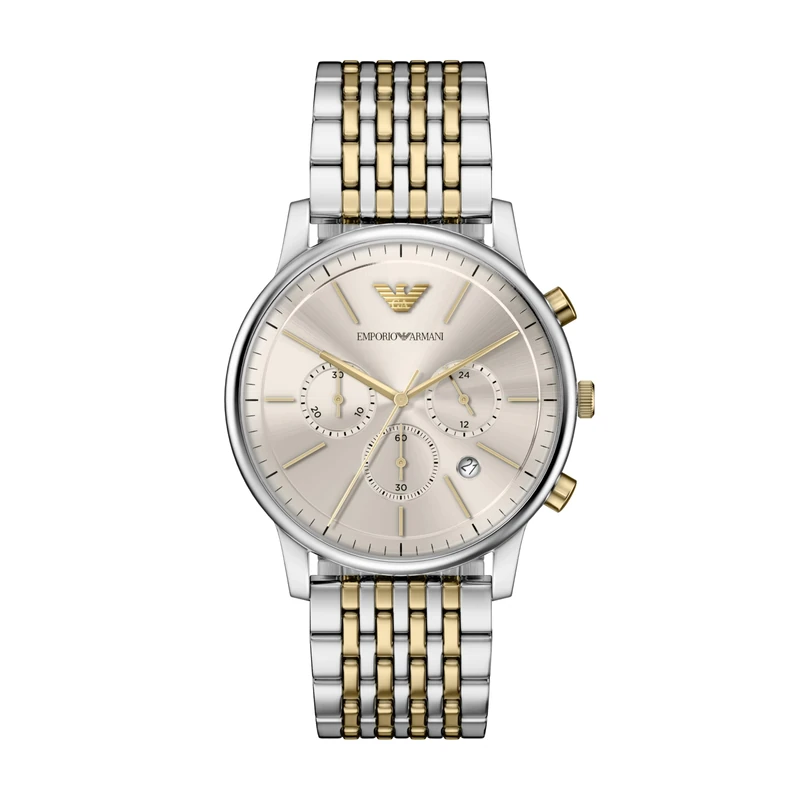 Emporio Armani Men's 42MM Silver-Tone Stainless Steel Watch, AR11773