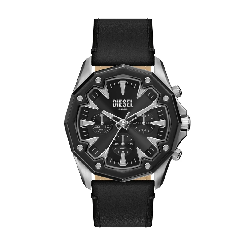 Diesel Stinger Men's 46MM Silver-Tone Stainless Steel Watch, DZ4710