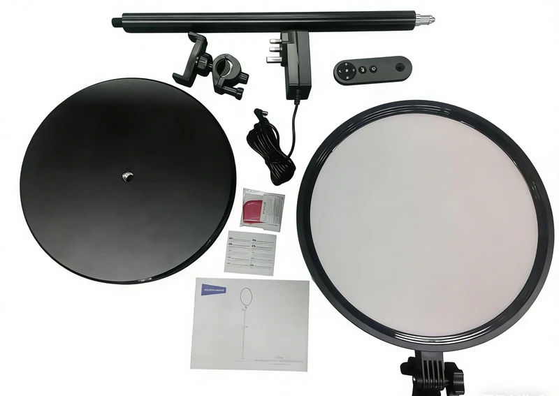 NEEWER BASICS 13" 45W Large Ring Light with 66" Stand, 3000K-6500K CRI95+ Full Screen LED Panel Lighting with Phone Holder/Remote for Video Recording Selfie Streaming Makeup Studio Photography, BR45B