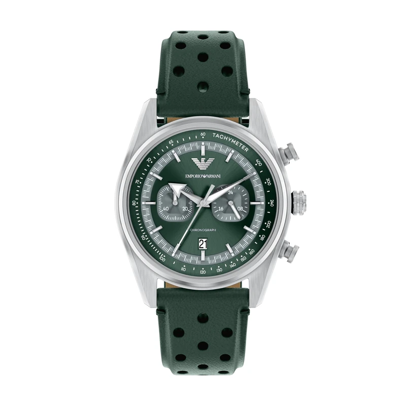Emporio Armani Men's 42MM Silver-Tone Stainless Steel Watch, AR11782