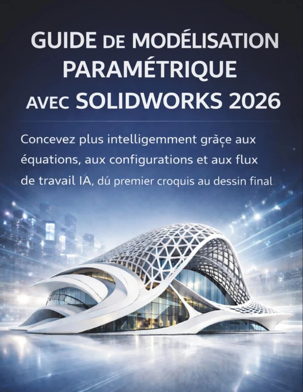 Guide De Modélisation Paramétrique Avec Solidworks 2026: Concevez plus intelligemment grâce aux équations, aux configurations et aux flux de travail IA, du premier croquis au dessin final