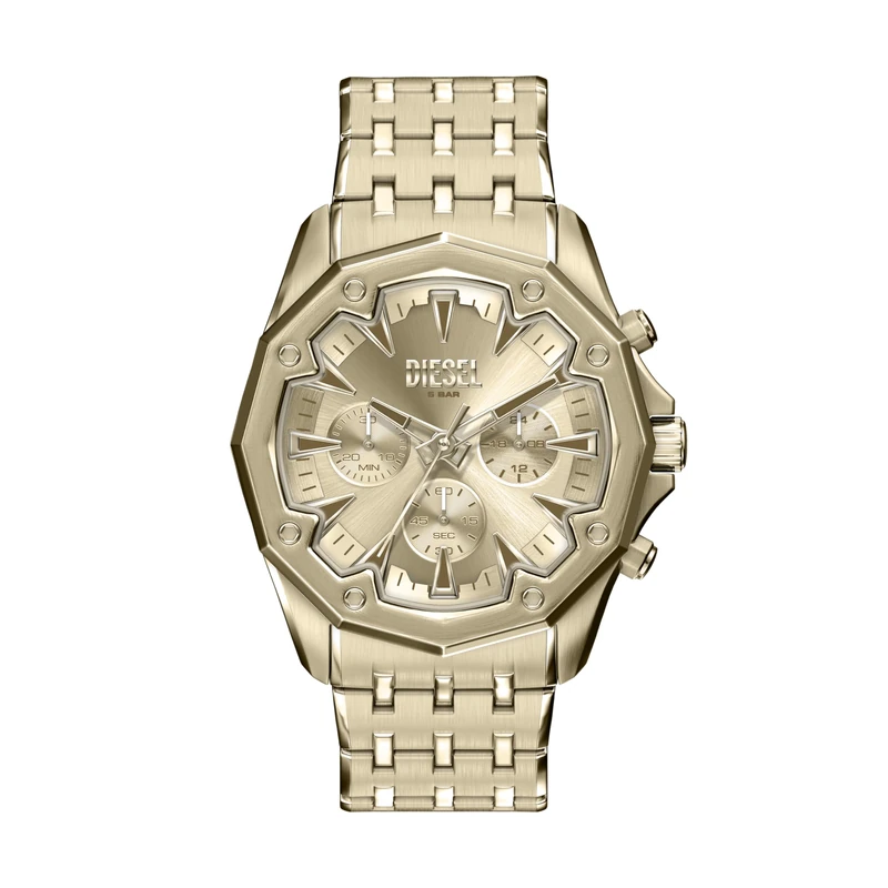 Diesel Stinger Men's 46MM Gold-Tone Stainless Steel Watch, DZ4707
